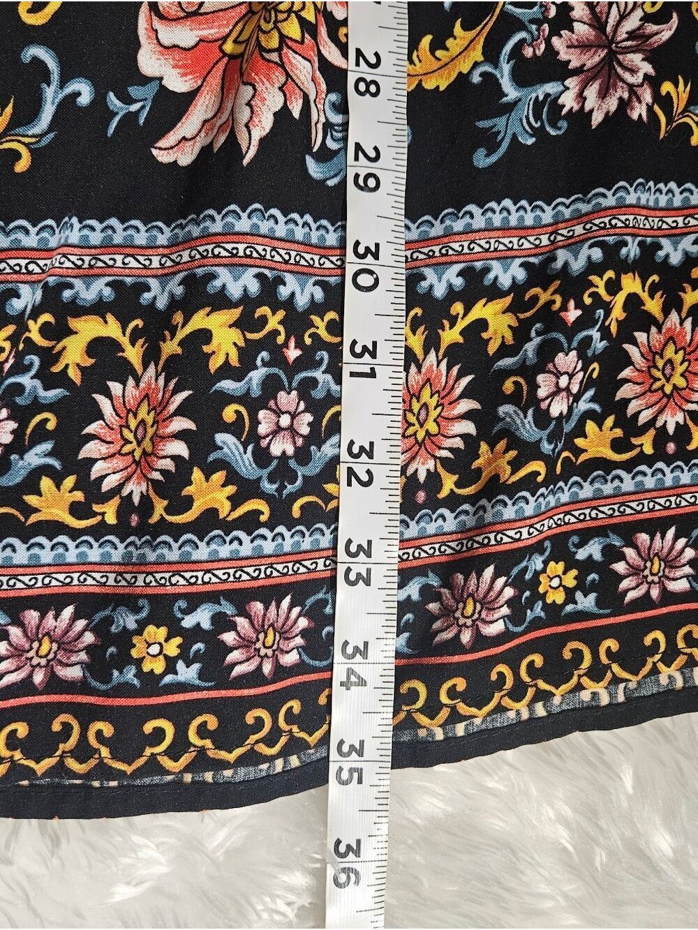 Xhilaration Black Floral Bell Sleeve Mini Dress XXL - Picture 6 of 17